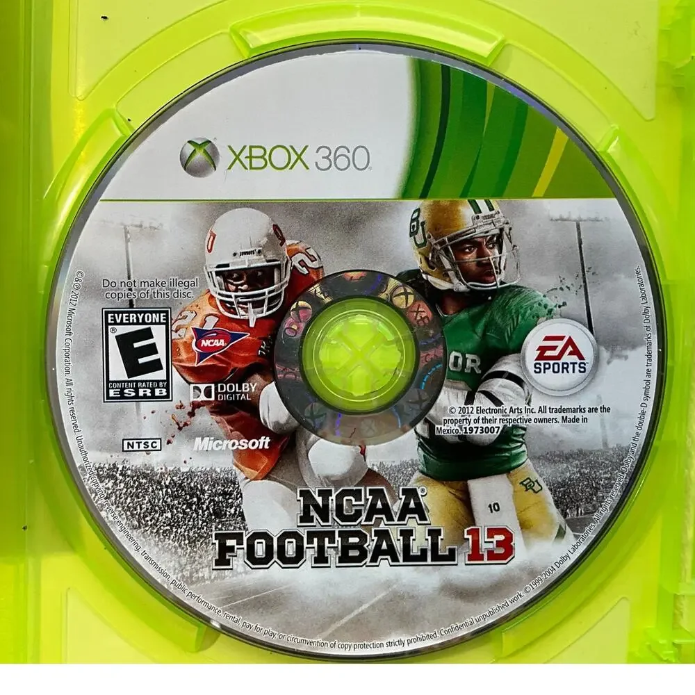 NCAA Football 13 Microsoft Xbox 360 Heisman Trophy Winners 1988, 2011 Very Clean